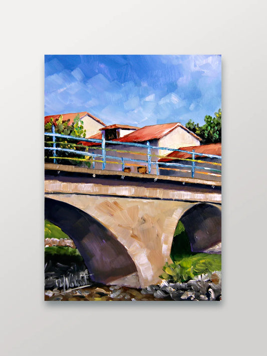 Bridge in Rio Caliente, Spain - Postcards from Around the World - Manuela Valenti Studio & Gallery