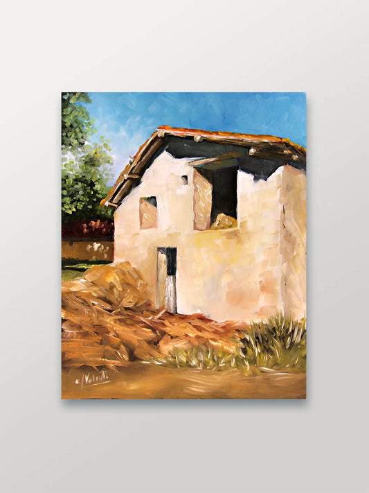 Barn in Rio Caliente, Spain = A Painting a Day - Manuela Valenti Contemporary Artist
