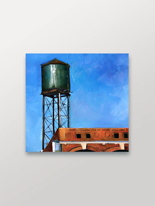 Detroit Water Tower - A Painting a Day - Manuela Valenti Studio & Gallery