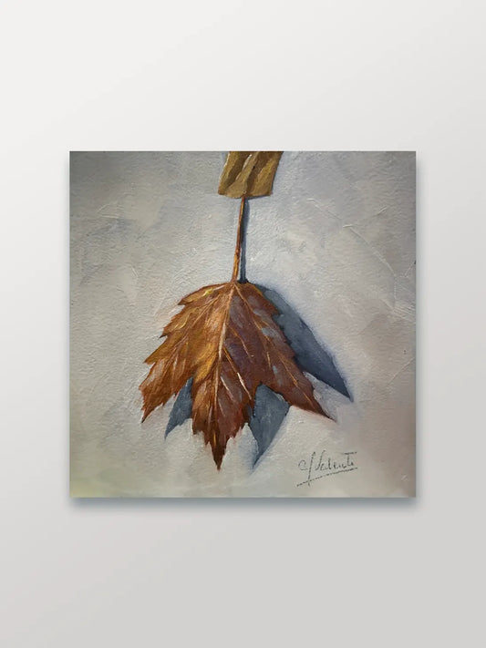 Maple Leaf II - A Painting a Day - Manuela Valenti Contemporary Artist